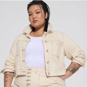 Torrid Denim Crop Patch Pocket Jacket 1X